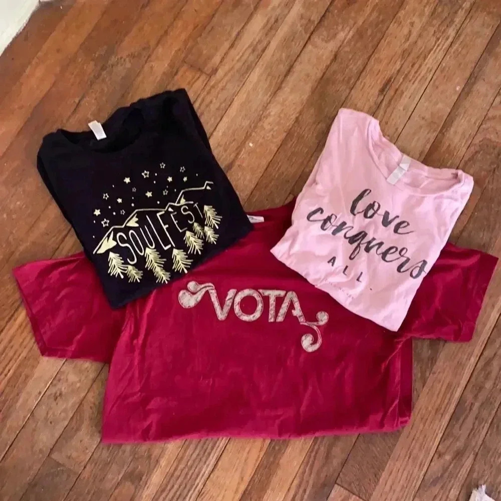 Collectible T- shirt bundle VOTA autographed shirt plus 2 other tees